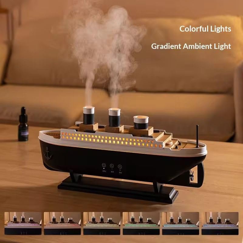 Titanic Steam Ship Design Humidifier Diffuser for Home, UAE