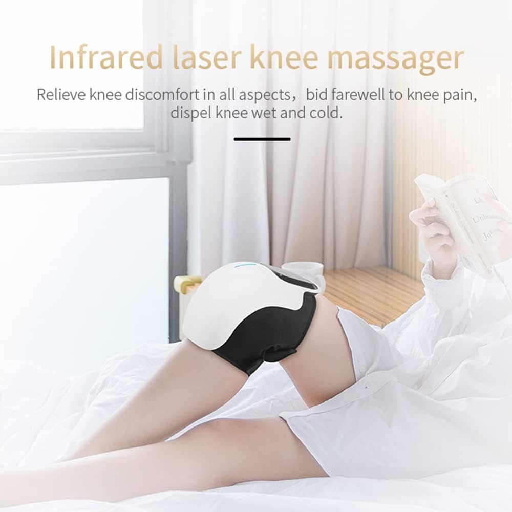 Cordless Vibration Knee Massager with Infrared Heat for Knee Pain Relief and Relaxation