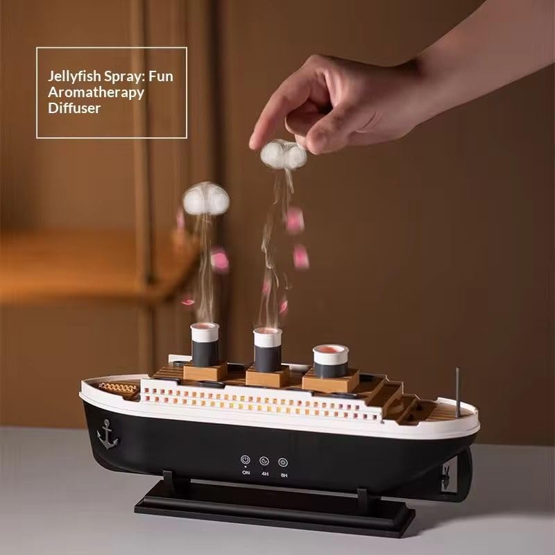 Titanic Steam Ship Design Humidifier Diffuser for Home, UAE