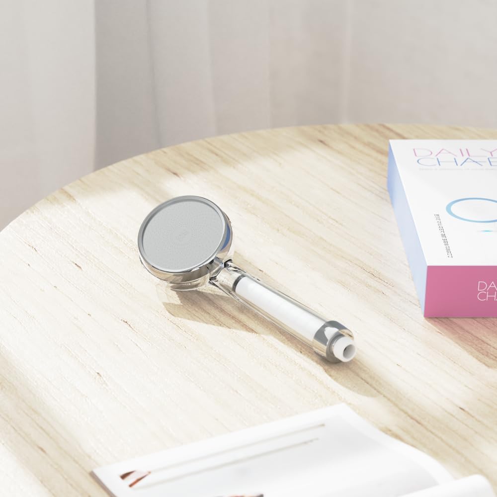 Korean Filtered Shower Head with Twin Water Filters, High Pressure Chlorine Removal System UAE