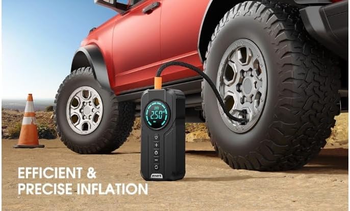 1000A Car Jump Starter with Air Compressor, 150PSI Tyre Inflator for UAE Drivers