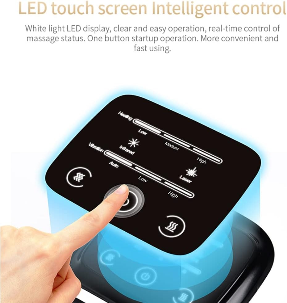 Cordless Vibration Knee Massager with Infrared Heat for Knee Pain Relief and Relaxation
