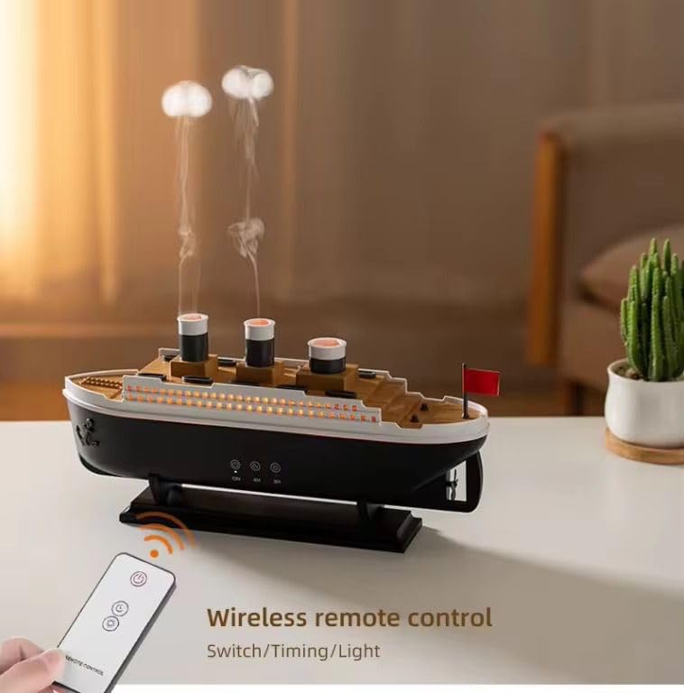 Titanic Steam Ship Design Humidifier Diffuser for Home, UAE