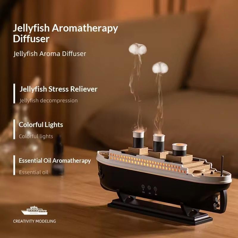 Titanic Steam Ship Design Humidifier Diffuser for Home, UAE