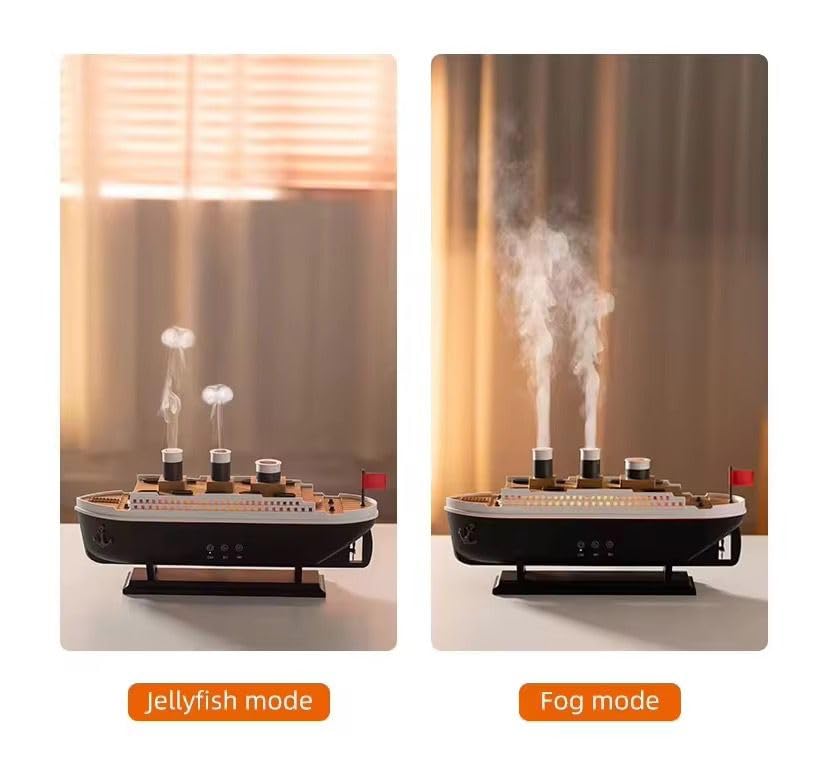 Titanic Steam Ship Design Humidifier Diffuser for Home, UAE