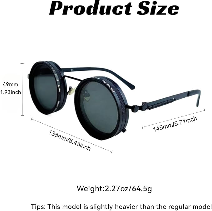 Adjustable Polarized Tint Sunglasses with 9-Level Manual UV Protection for Men UAE