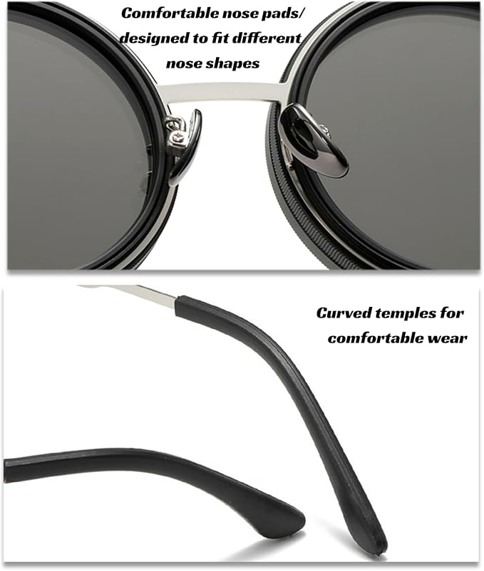 Adjustable Polarized Tint Sunglasses with 9-Level Manual UV Protection for Men UAE