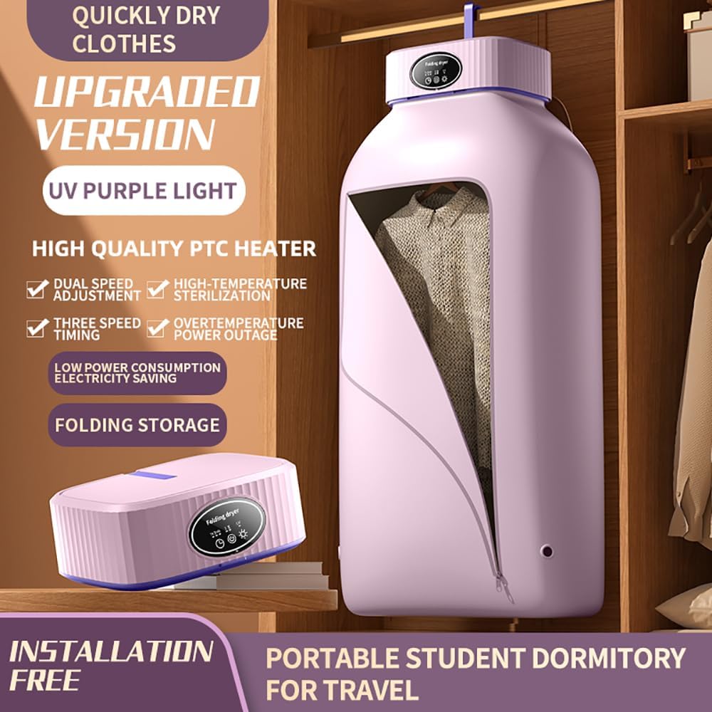 Portable Clothes Dryer UAE, Compact Electric Laundry Dryer with Foldable Design