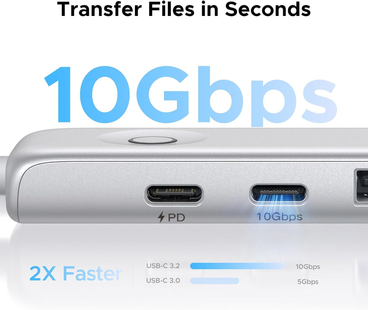5-in-1 USB-C Hub with 4K HDMI, 85W Charging and 10Gbps Data Transfer UAE