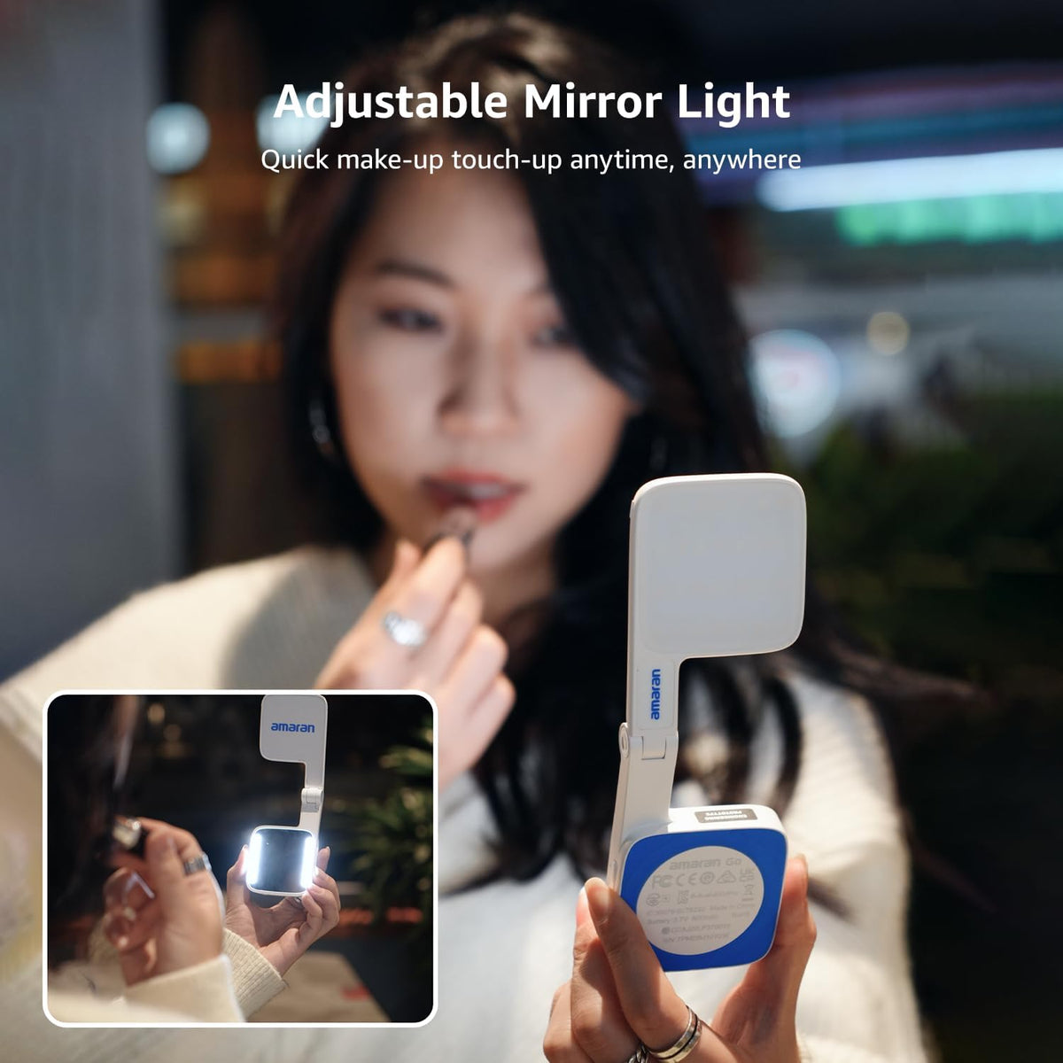 Magnetic Phone Light with Adjustable LED Brightness for Content Creators UAE
