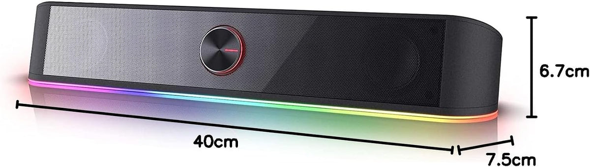 RGB USB Soundbar for PC Gaming, Desktop and Home Entertainment UAE
