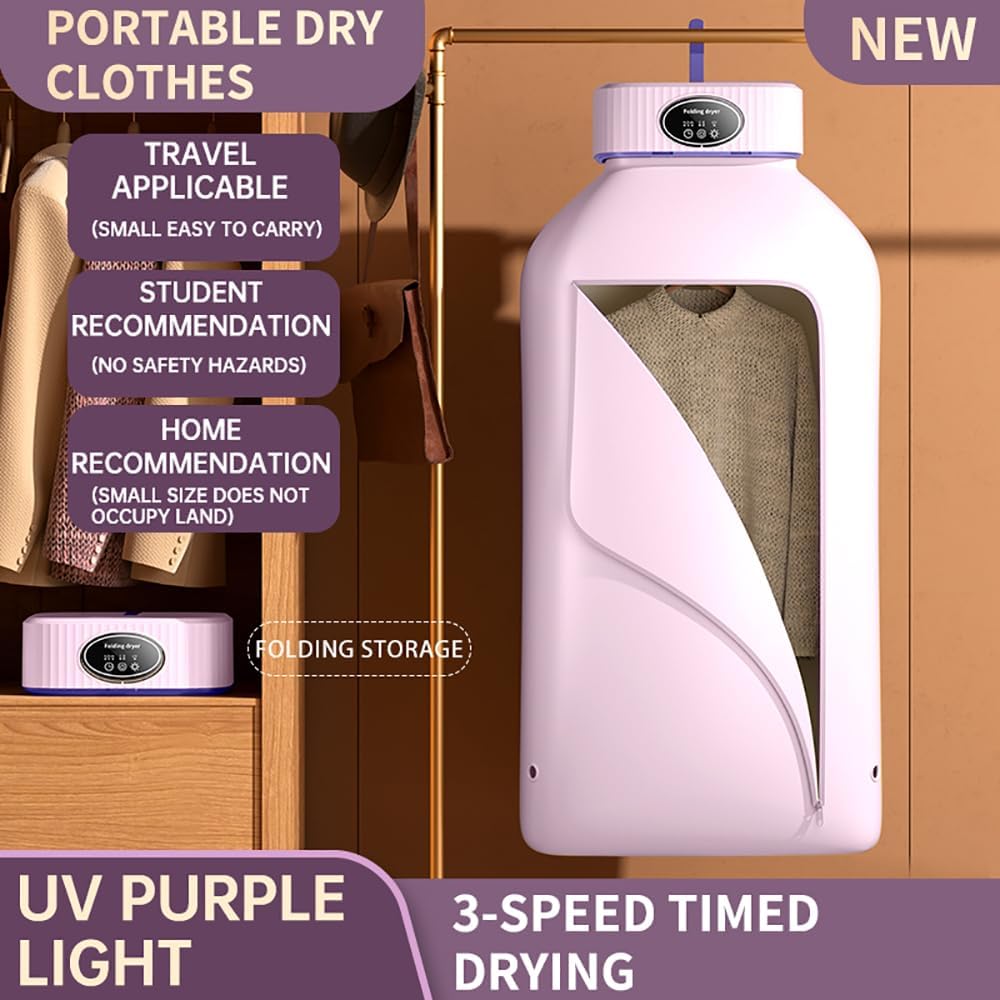 Portable Clothes Dryer UAE, Compact Electric Laundry Dryer with Foldable Design
