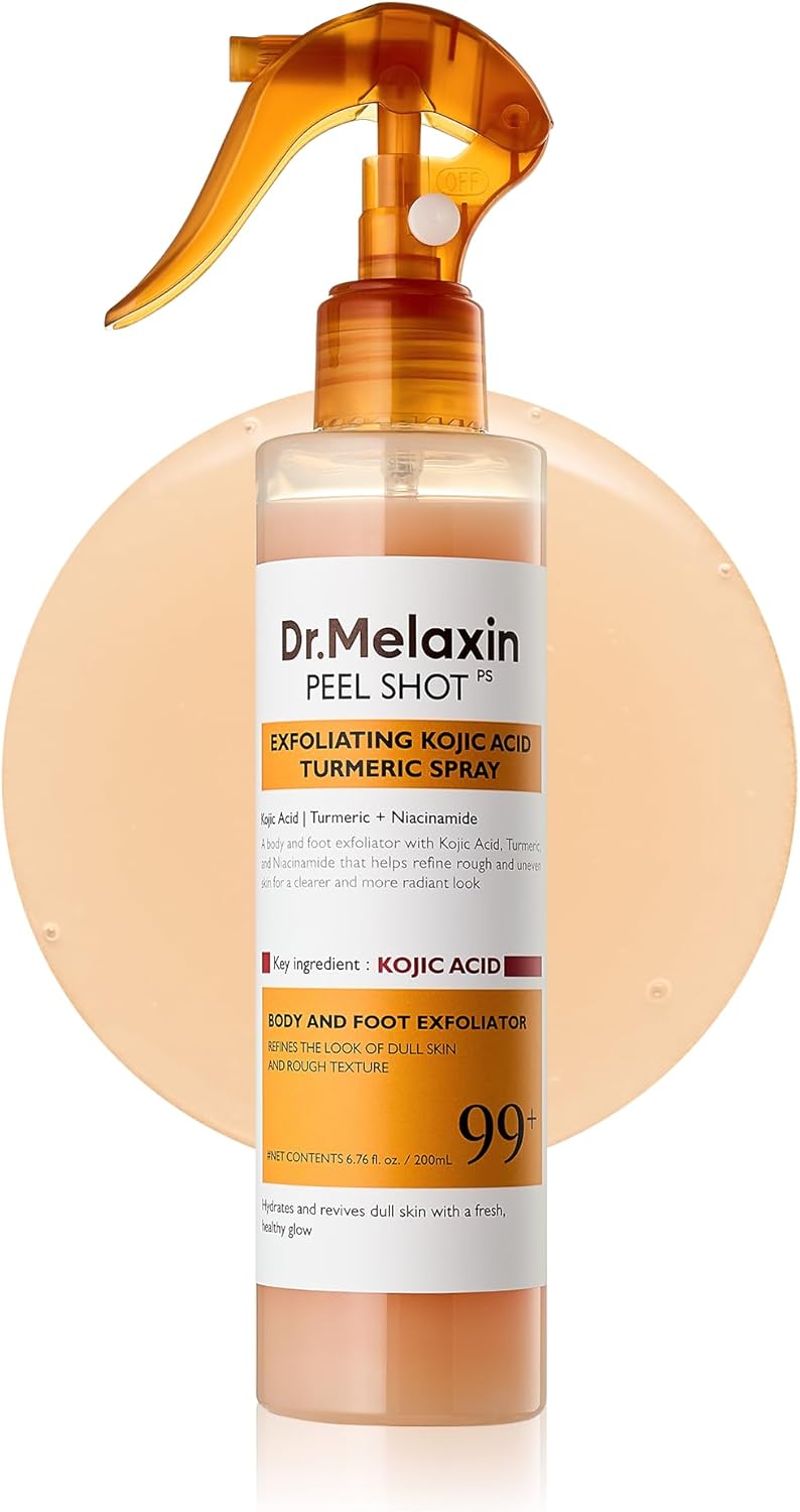 Dr.Melaxin Kojic Acid Turmeric Body Peeling Spray for Smooth Skin 200ml
