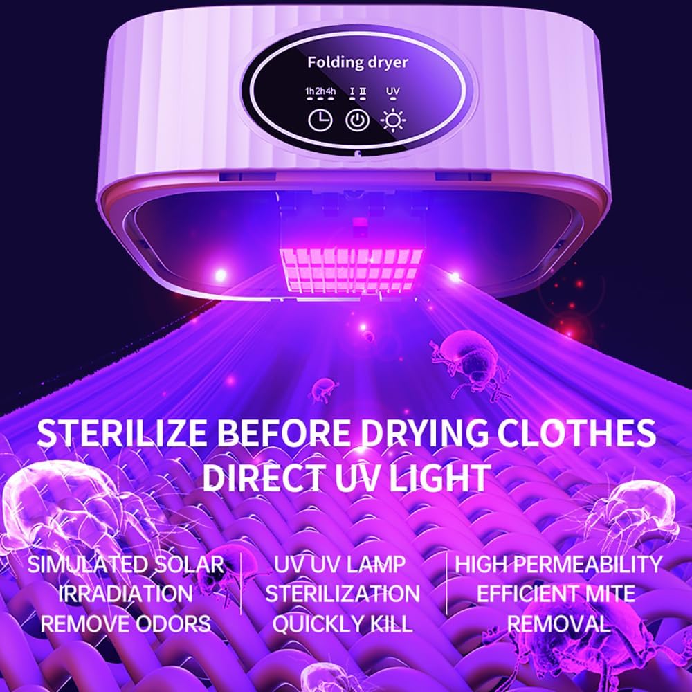 Portable Clothes Dryer UAE, Compact Electric Laundry Dryer with Foldable Design