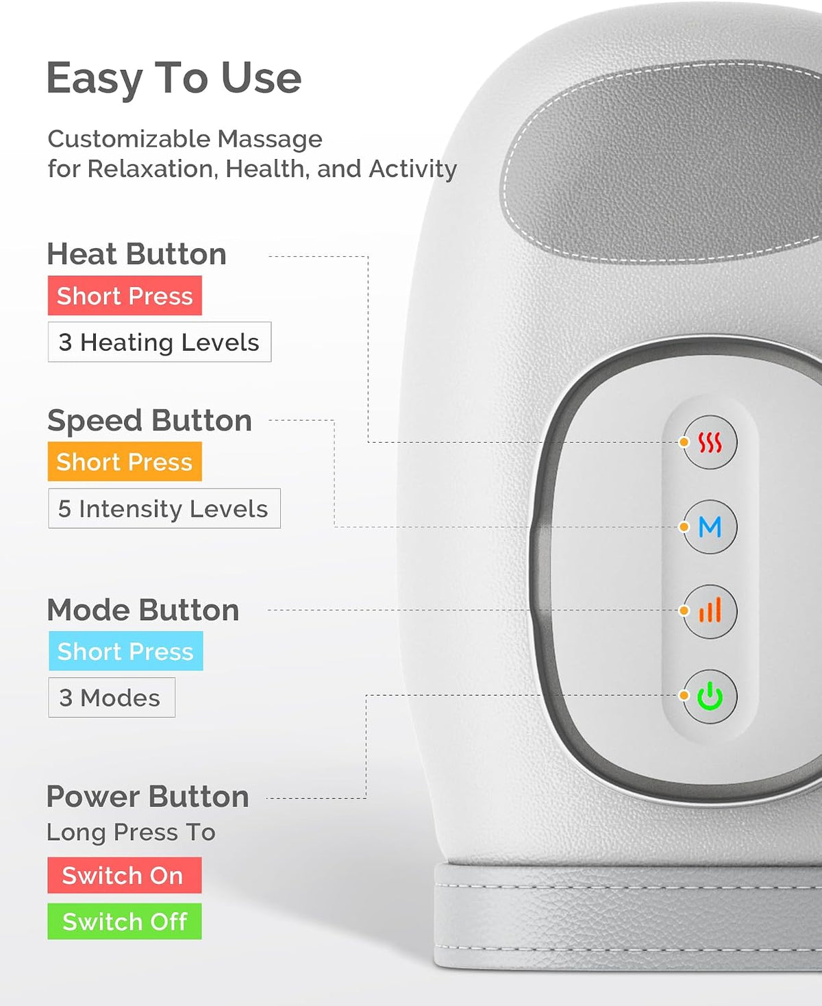 Intelligent Hand Massager with Heat Compression for Pain Relief in UAE