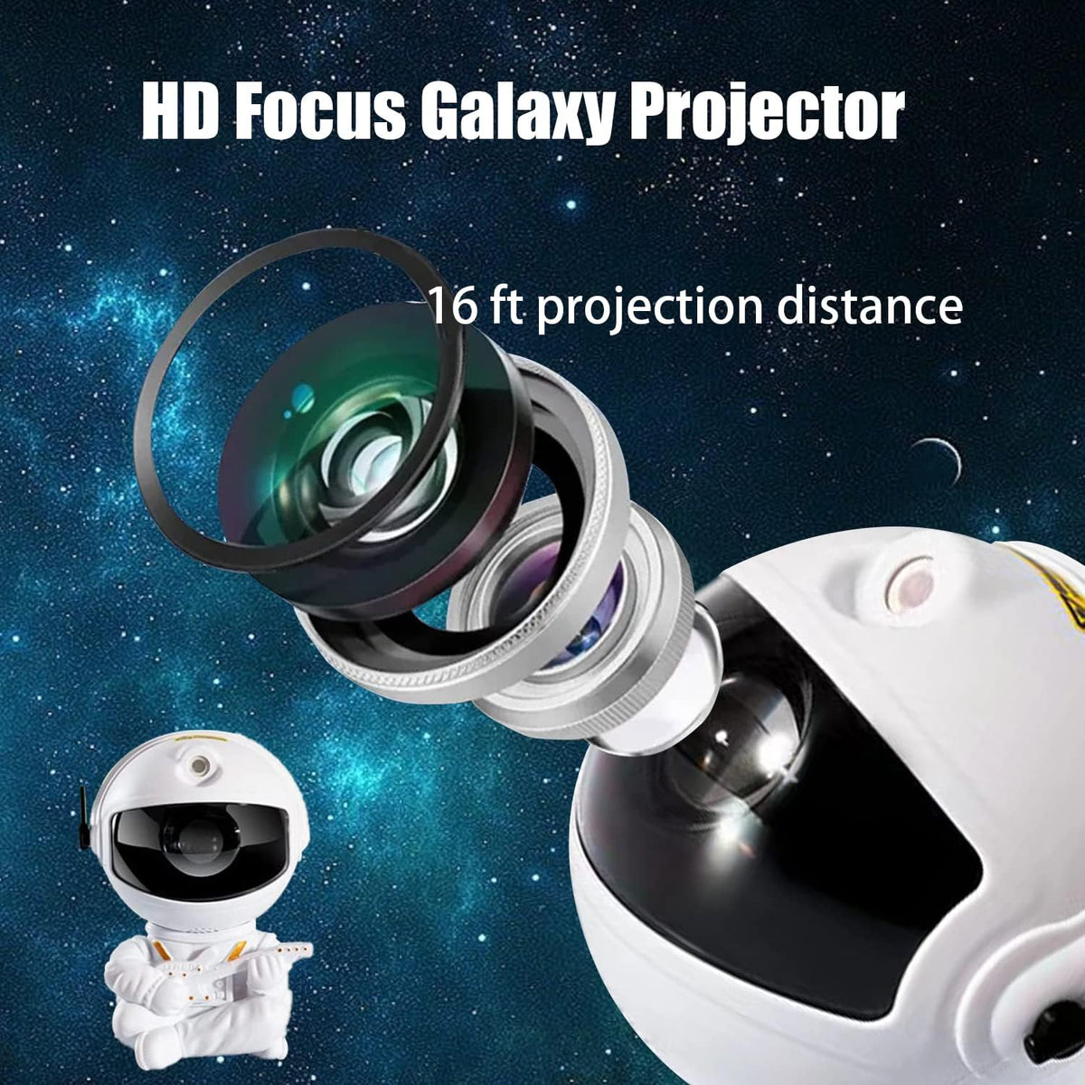Astronaut Galaxy Projector Night Light for Bedroom, Kids Room and Ceiling Decoration UAE