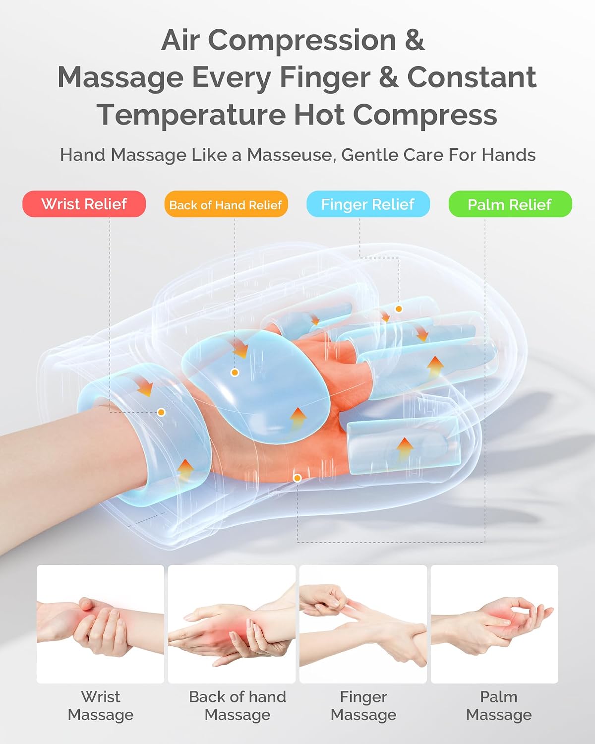 Intelligent Hand Massager with Heat Compression for Pain Relief in UAE