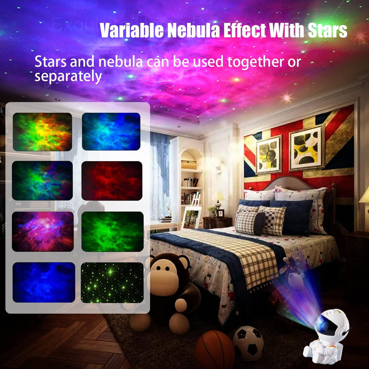 Astronaut Galaxy Projector Night Light for Bedroom, Kids Room and Ceiling Decoration UAE