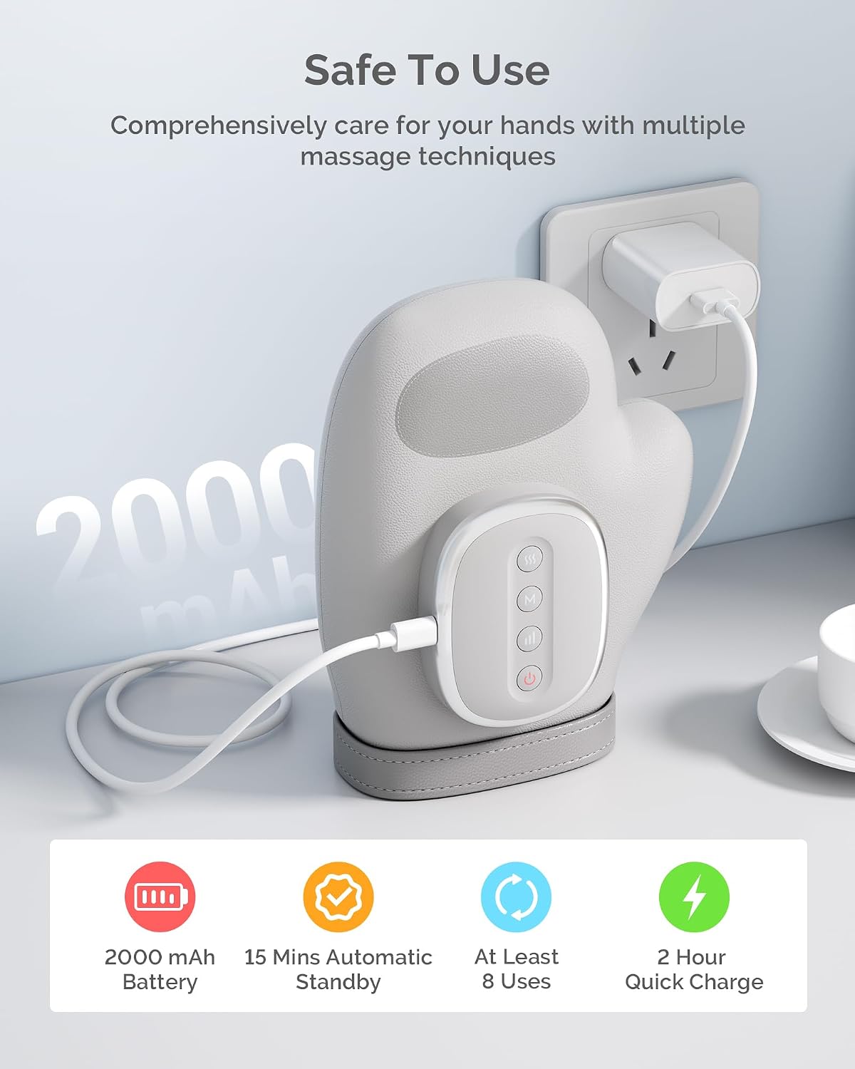 Intelligent Hand Massager with Heat Compression for Pain Relief in UAE