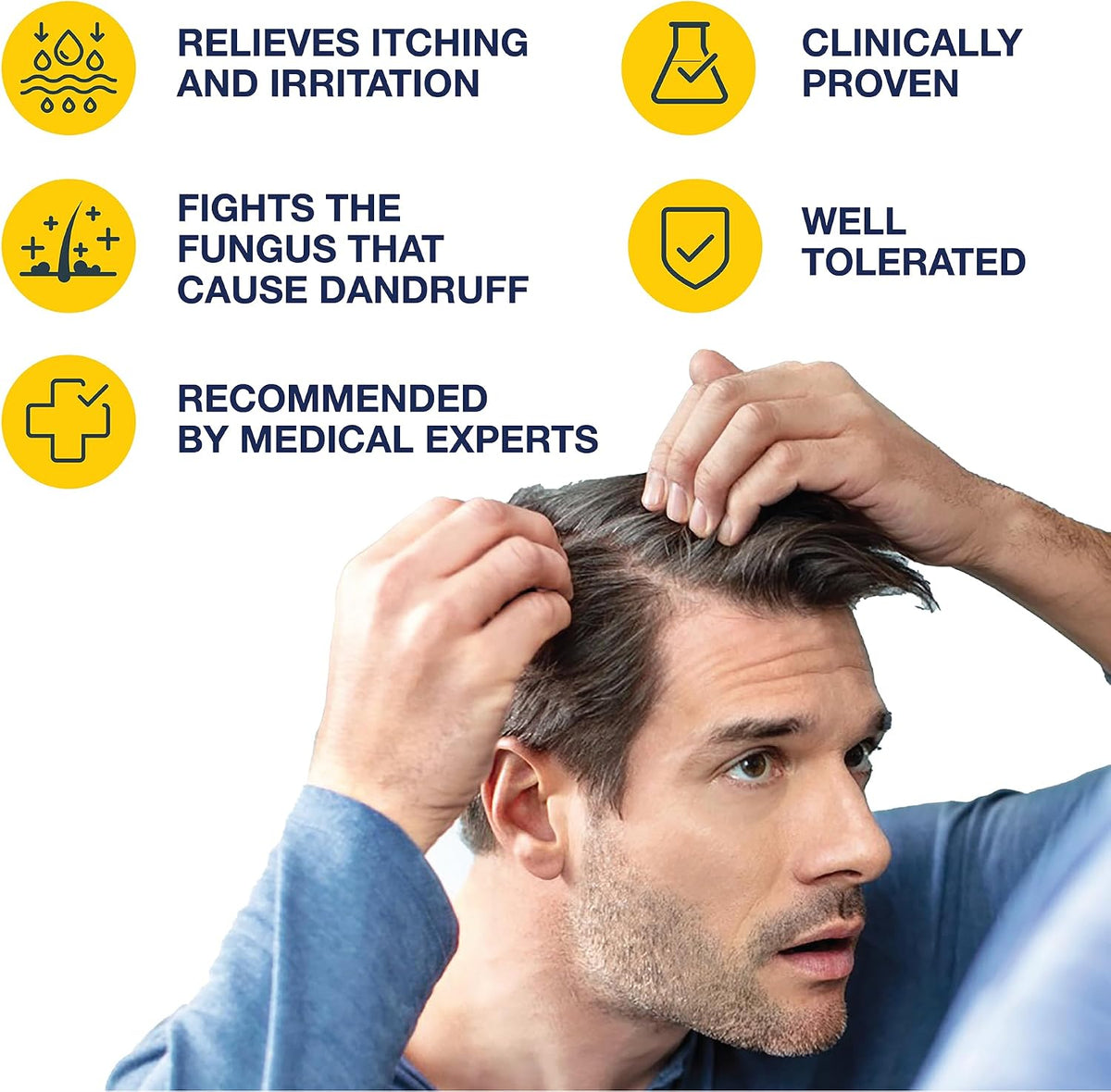 Anti-Dandruff Shampoo 100ml for Itchy Scalp and Dandruff Treatment UAE