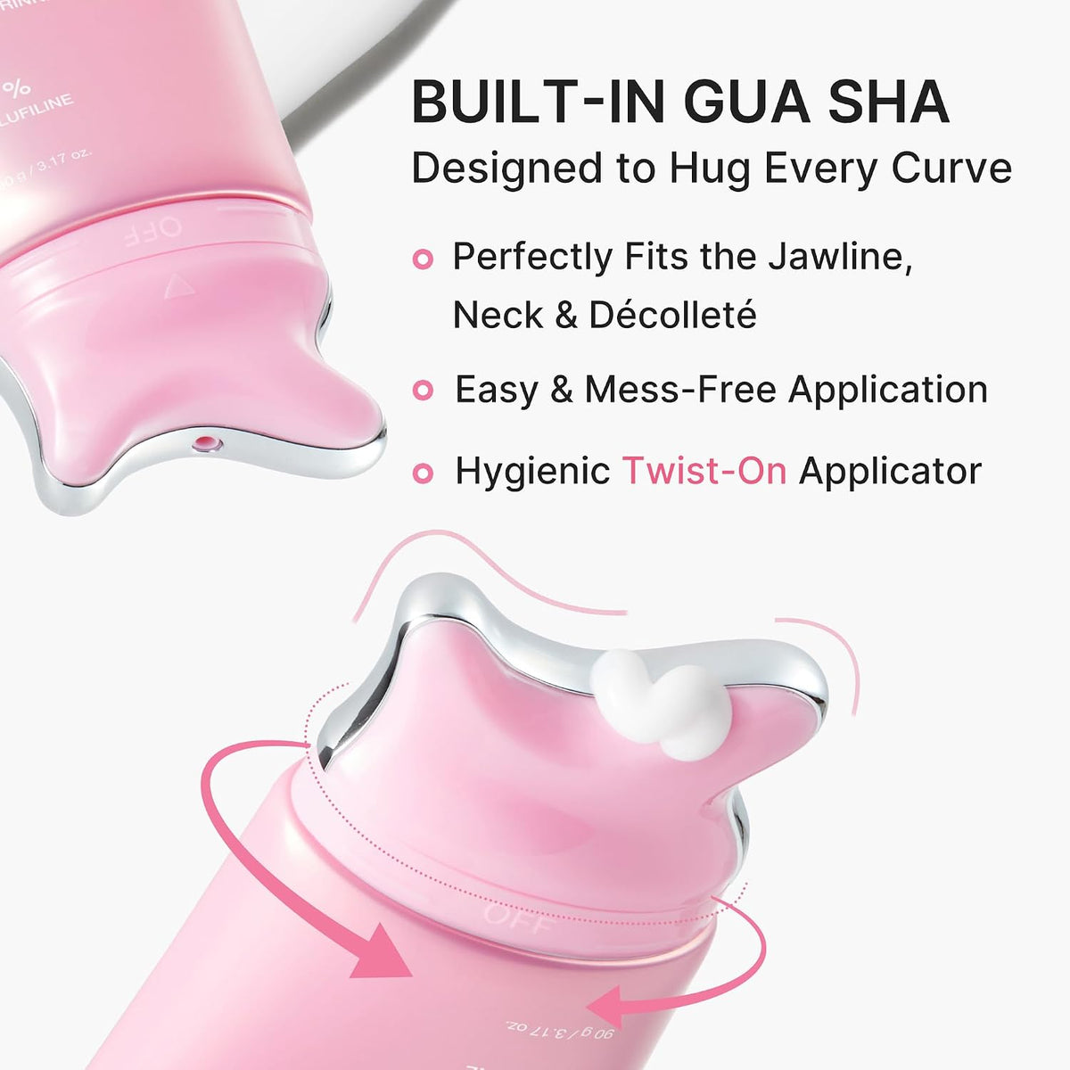 Medicube PDRN Collagen Gua Sha Neck Wrinkle Cream for Firming and Contouring