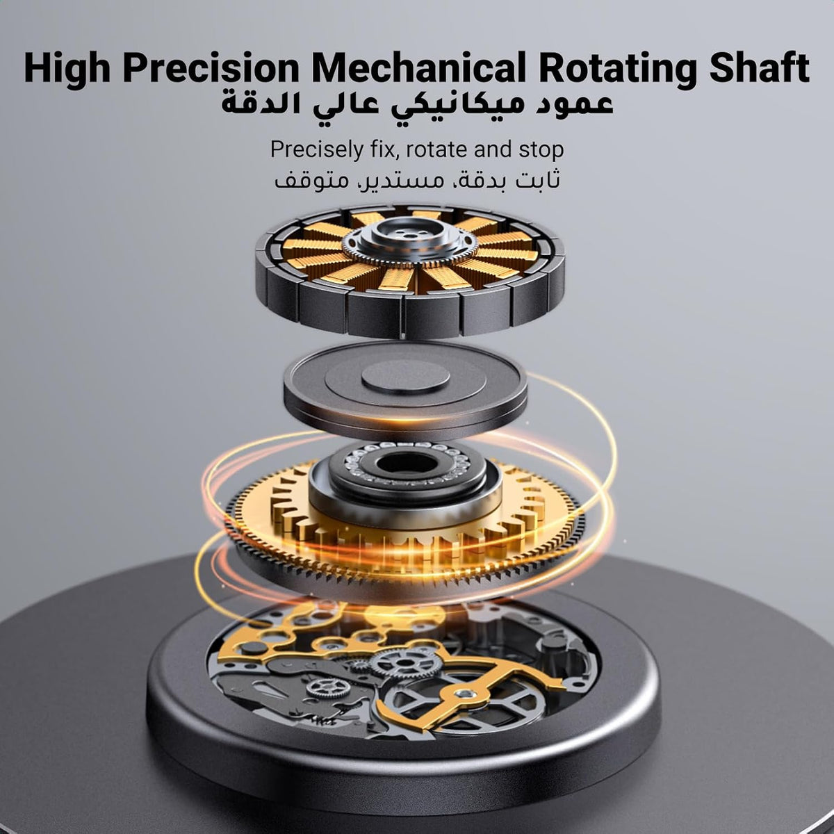 360° Adjustable Mobile Phone Stand for Desk, Office, Video Recording and Travel UAE