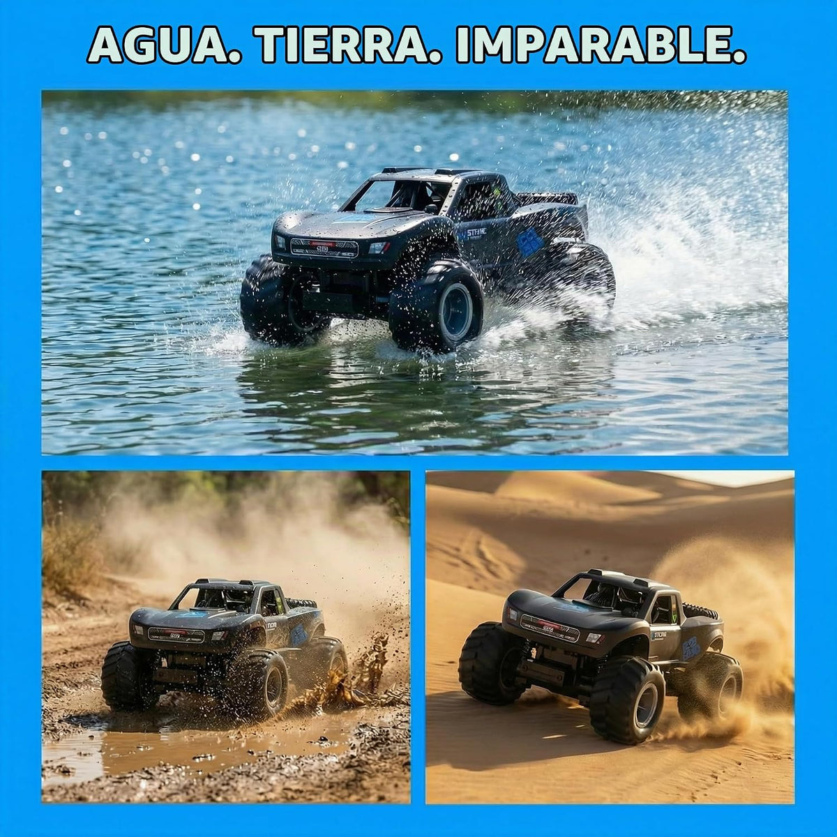 JJRC Waterproof Amphibious RC Monster Truck 4WD for Kids & Adults UAE