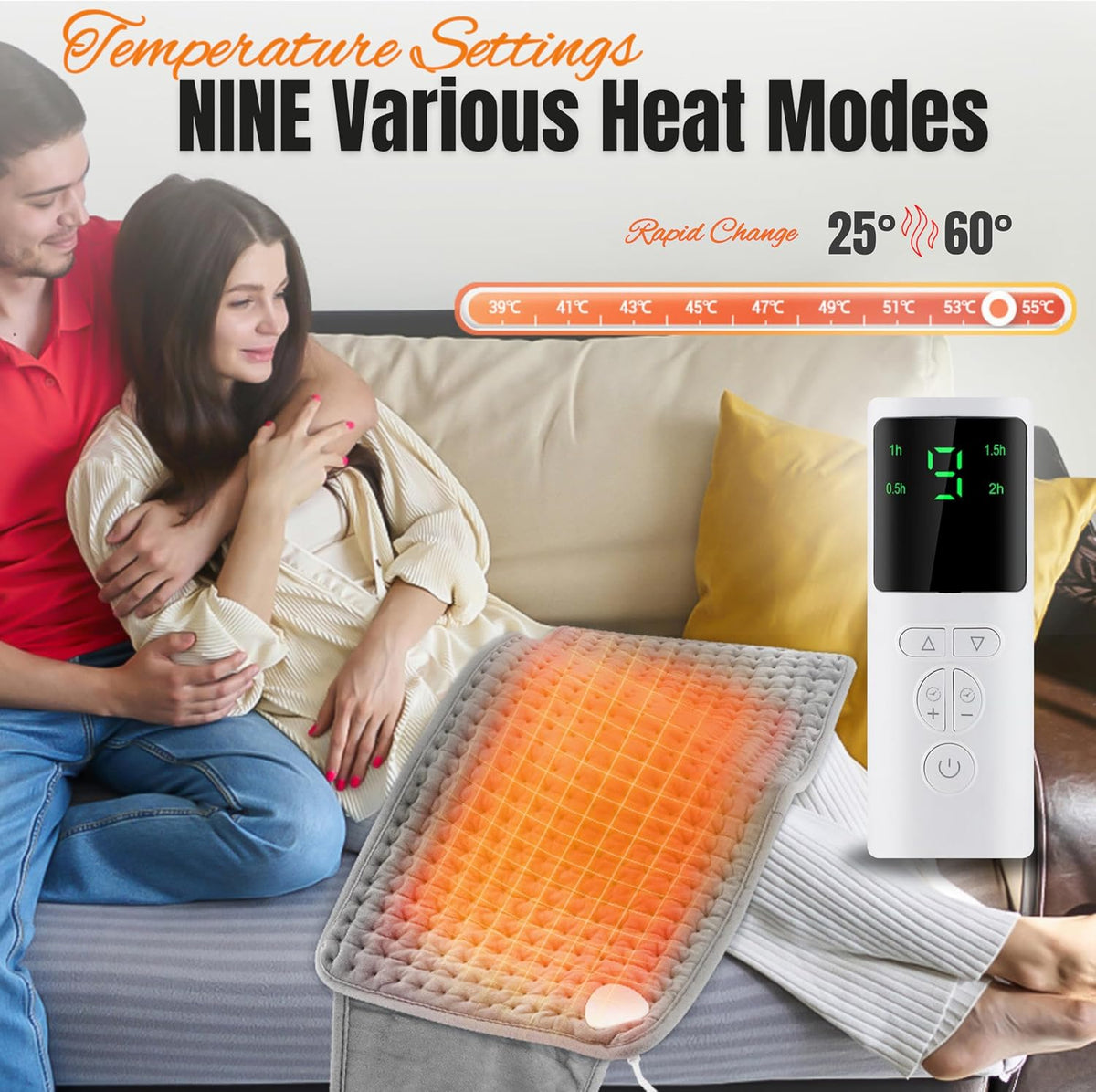 Electric Heating Belt for Period Pain Relief, Back Pain, Cramps and Waist Comfort UAE