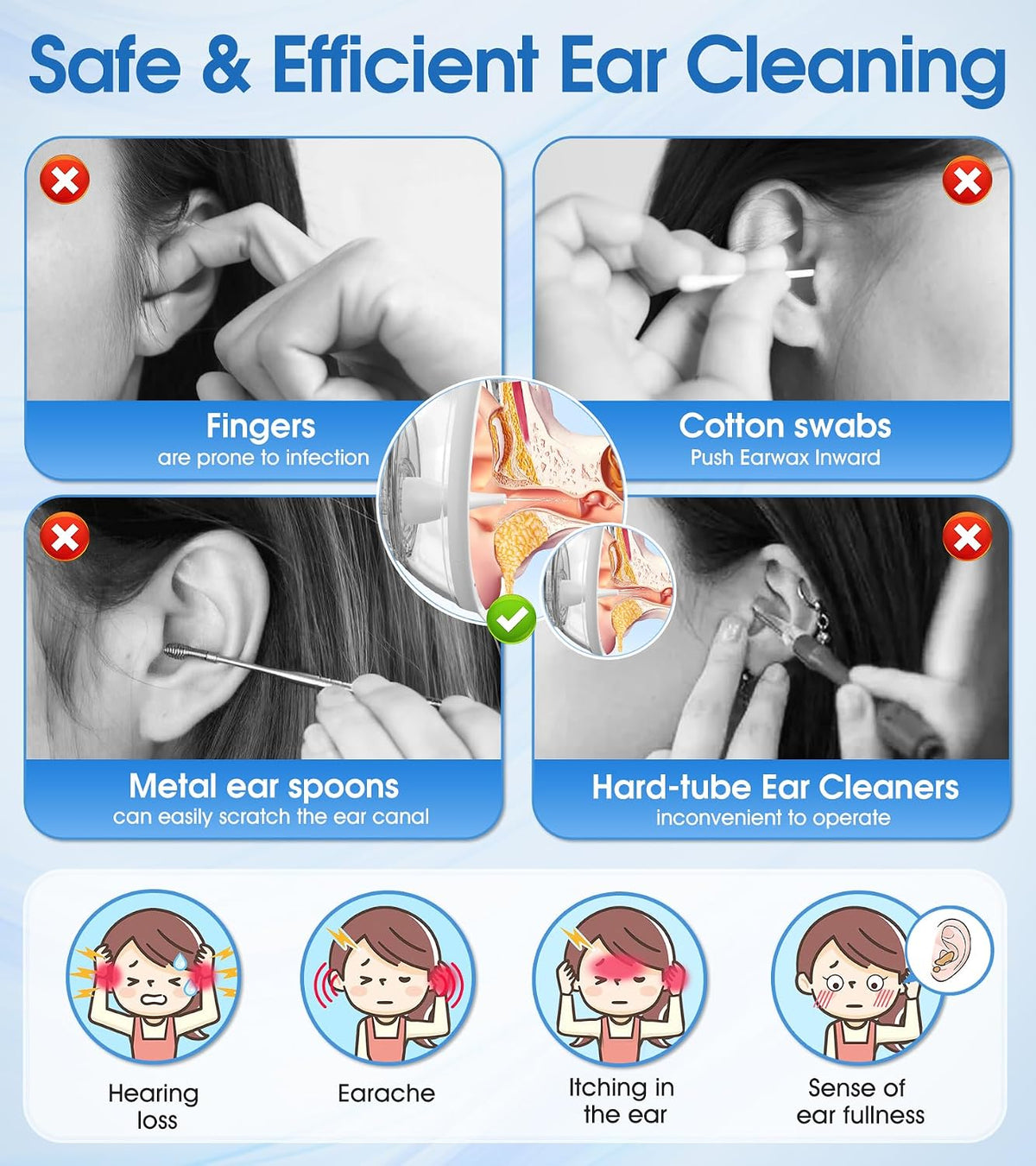 USB Electric Water Ear Cleaner – Waterproof Ear Irrigator for Adults in UAE