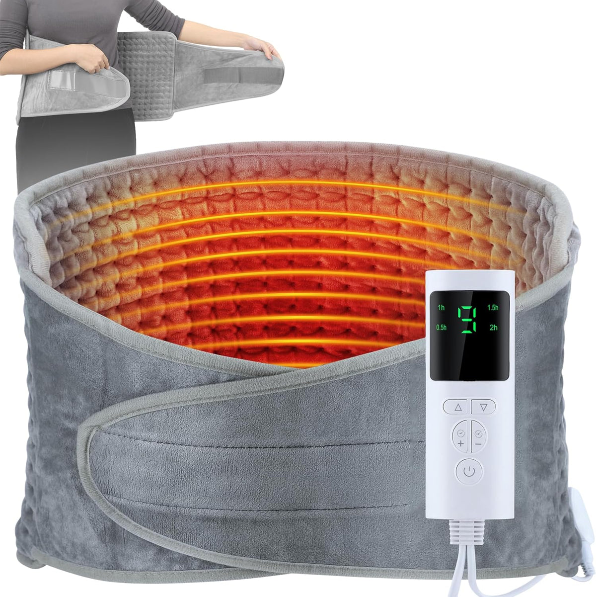Electric Heating Belt for Period Pain Relief, Back Pain, Cramps and Waist Comfort UAE