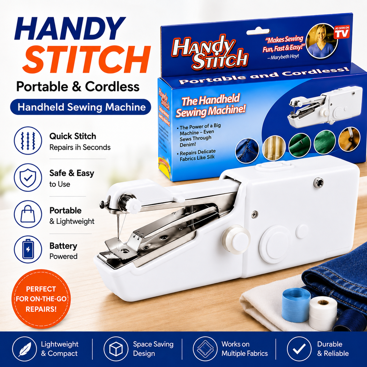 Mini Portable Stitch Machine – Compact & Easy Sewing Machine