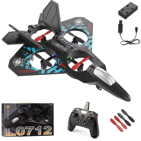 L0712 Fighter-Shaped RC Quadcopter – 360° Stunts