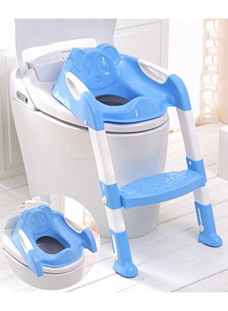 Kids Toilet Seat Potty Chair with Adjustable Ladder Safe Toilet Training