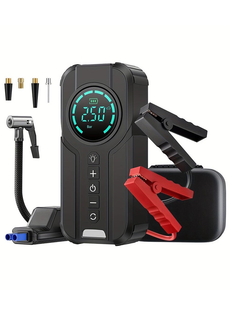 1000A Car Jump Starter with Air Compressor, 150PSI Tyre Inflator for UAE Drivers