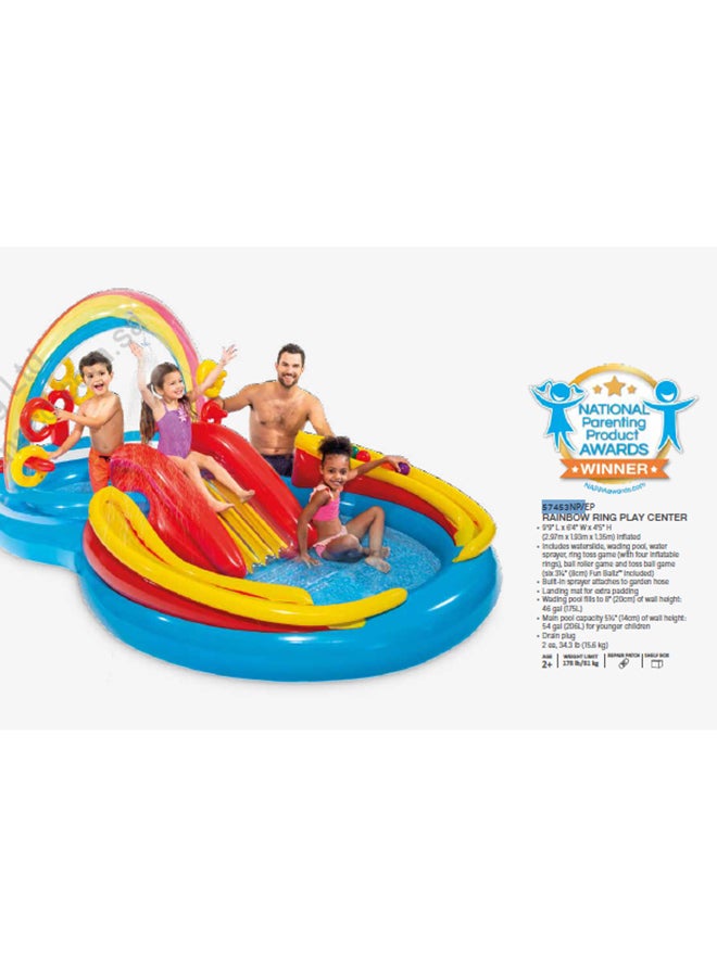 Intex Rainbow Ring Play Center Kiddie Pool for Kids UAE