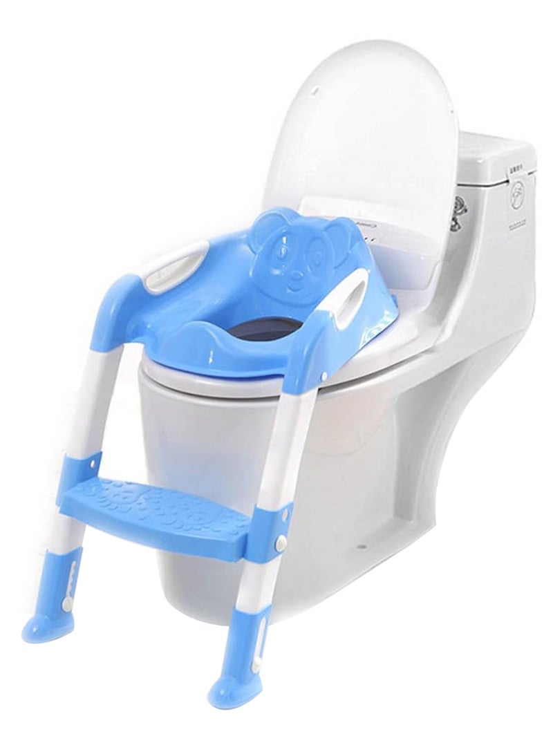Kids Toilet Seat Potty Chair with Adjustable Ladder Safe Toilet Training