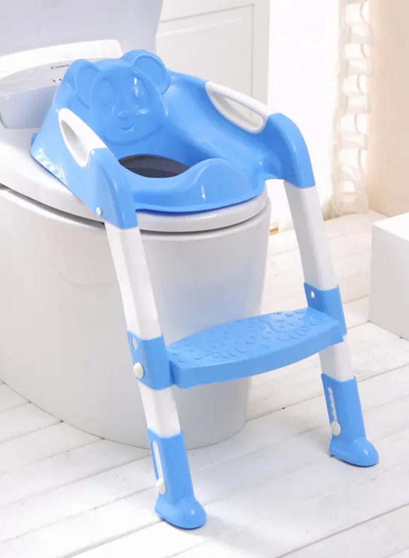 Kids Toilet Seat Potty Chair with Adjustable Ladder Safe Toilet Training