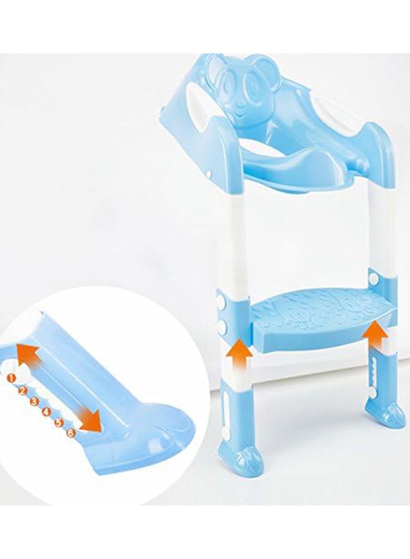 Kids Toilet Seat Potty Chair with Adjustable Ladder Safe Toilet Training